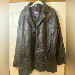 Large 100 % Leather Men’s Coat